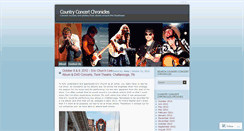 Desktop Screenshot of countryconcertchronicles.com
